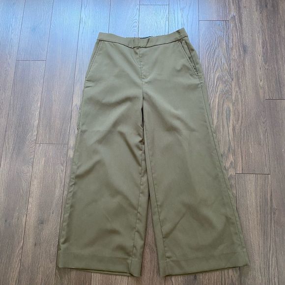 BANANA REPUBLIC Rowan Wide Leg High Waisted Cropped Pant - Picture 11 of 14